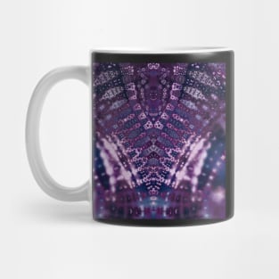 Purple Fractal Lace V Shape Mug